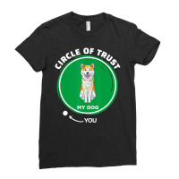 Trending Akita Inu Circle Of Trust Pet Dog Dad Mom Ladies Fitted T-shirt | Artistshot