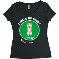 Trending Akita Inu Circle Of Trust Pet Dog Dad Mom Women's Triblend Scoop T-shirt | Artistshot