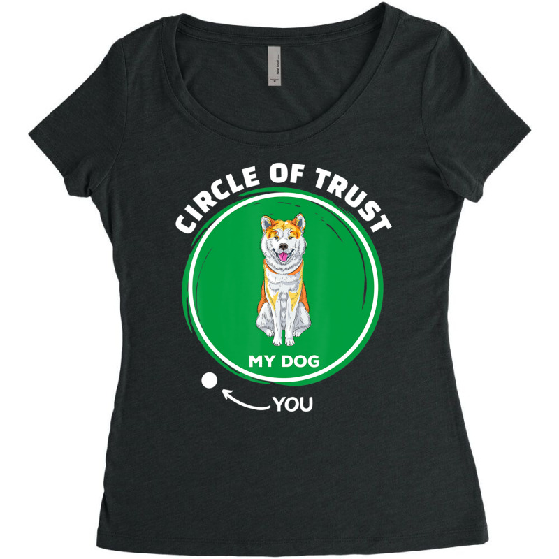 Trending Akita Inu Circle Of Trust Pet Dog Dad Mom Women's Triblend Scoop T-shirt by hongquangd | Artistshot