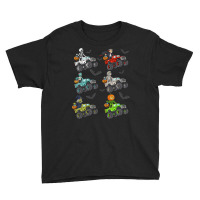 Halloween Skeleton Zombie Riding Monster Truck Vampire Boys Youth Tee | Artistshot