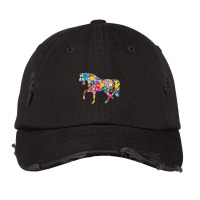 Hot Trend Horse Animal Flowers Vintage Cap | Artistshot