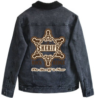 Hot Trend The Sheriff Of Rockridge Is Near! Unisex Sherpa-lined Denim Jacket | Artistshot