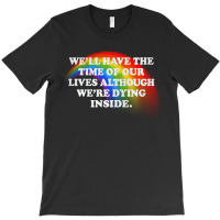 Dying Inside Nihilism Typography Design T-shirt | Artistshot