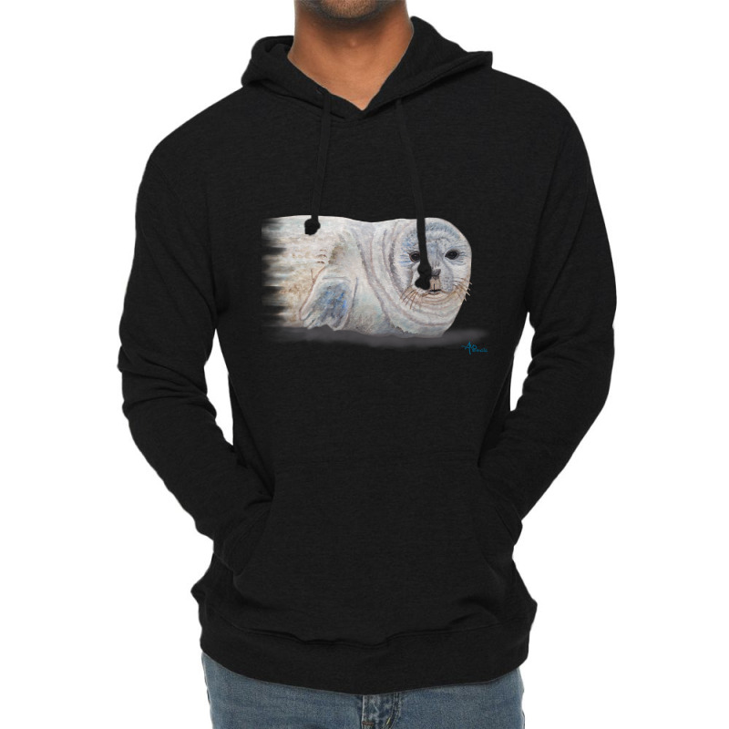 Hot Trend Snowy Seal Lightweight Hoodie by Ledford Leslie | Artistshot