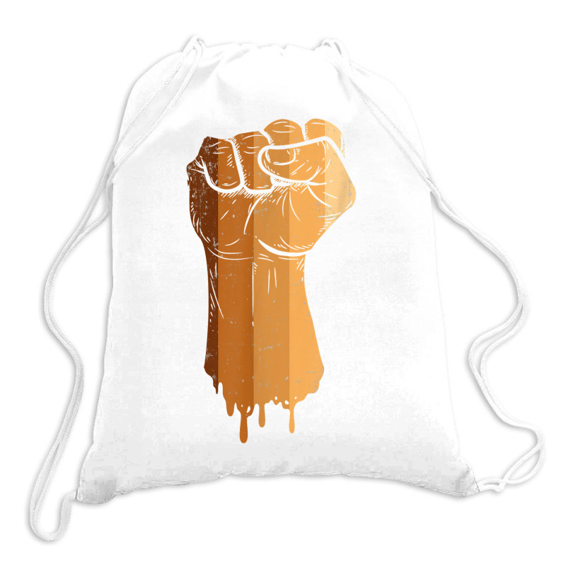 Drippin Melanin Women Men Africa Black History Month T Shirt Drawstring Bags | Artistshot