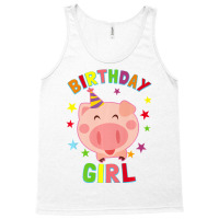 Girl Birthday Pig Bday Party Kids Gift For Girls Cute Piggy Premium Tank Top | Artistshot