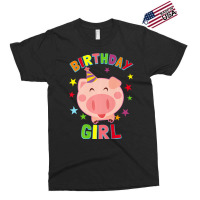 Girl Birthday Pig Bday Party Kids Gift For Girls Cute Piggy Premium Exclusive T-shirt | Artistshot