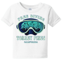 Free Diving, Torrey Pines California Underwater Divers Mask T Shirt Baby Tee | Artistshot