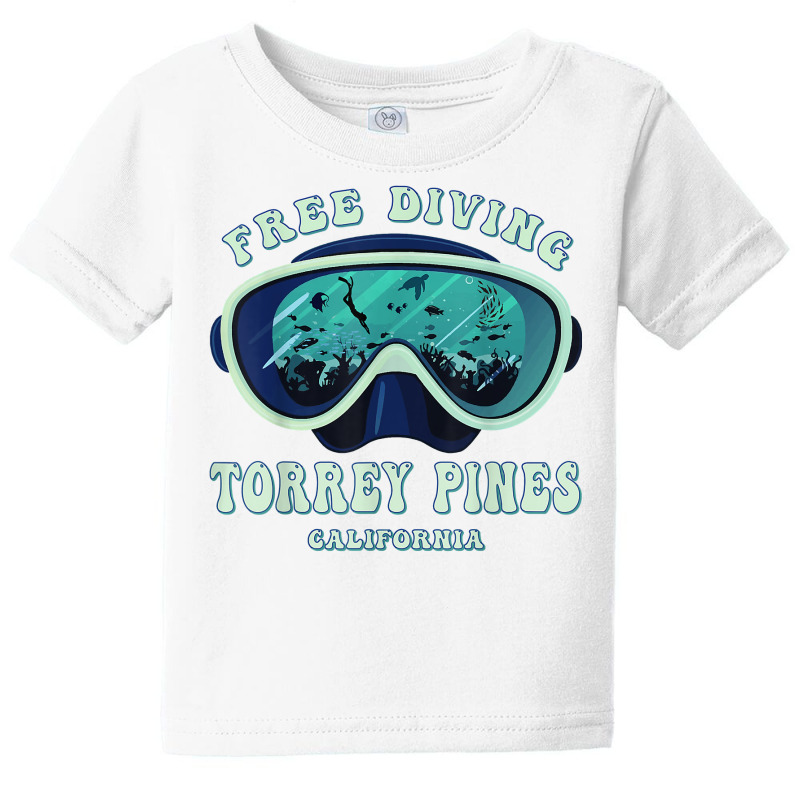 Free Diving, Torrey Pines California Underwater Divers Mask T Shirt Baby Tee by joeykujalat4t | Artistshot