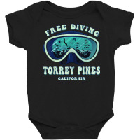 Free Diving, Torrey Pines California Underwater Divers Mask T Shirt Baby Bodysuit | Artistshot