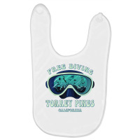 Free Diving, Torrey Pines California Underwater Divers Mask T Shirt Baby Bibs | Artistshot