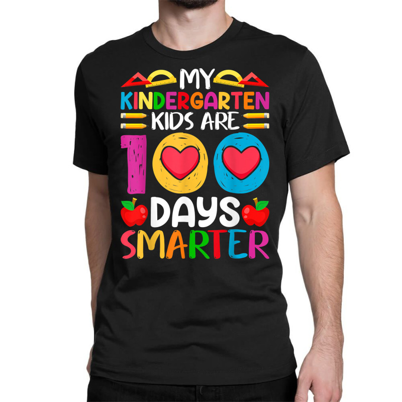 Funny 100 Days Of School And Still Poppin Kindergarten T Shirt Classic T-shirt | Artistshot