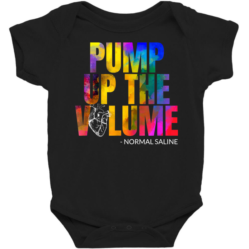 Funny Fluid Nurse Low Blood Pressure Saline Hypotension T Shirt Baby Bodysuit by xq8pjbeamer | Artistshot