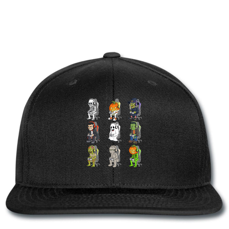 Gaming Halloween Skeleton Vampire Gamer Zombie Boys Kids Printed Hat | Artistshot