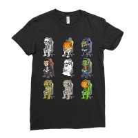 Gaming Halloween Skeleton Vampire Gamer Zombie Boys Kids Ladies Fitted T-shirt | Artistshot