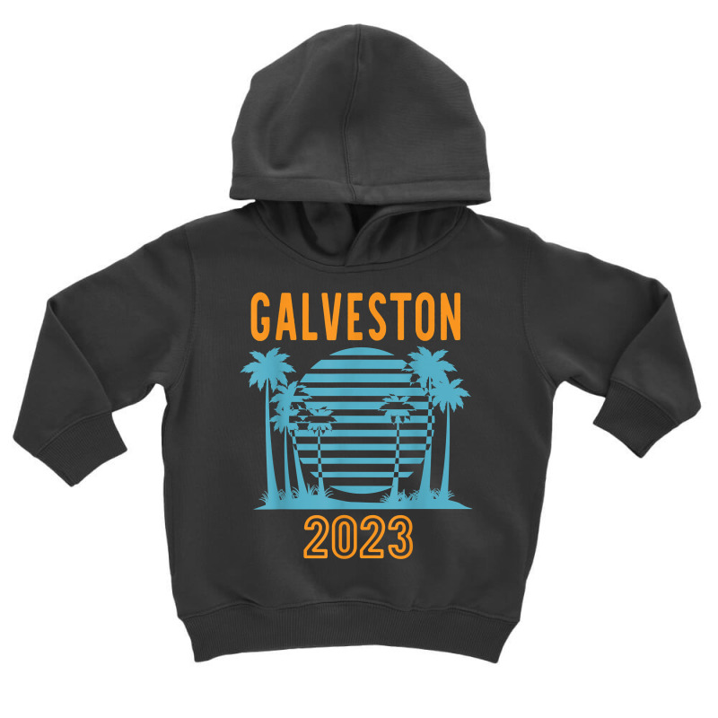 Galveston 2023 Family Vacation Cool Palm Tree T Shirt Toddler Hoodie by noelenedh2mar | Artistshot