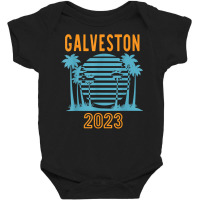 Galveston 2023 Family Vacation Cool Palm Tree T Shirt Baby Bodysuit | Artistshot