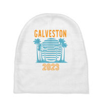 Galveston 2023 Family Vacation Cool Palm Tree T Shirt Baby Beanies | Artistshot