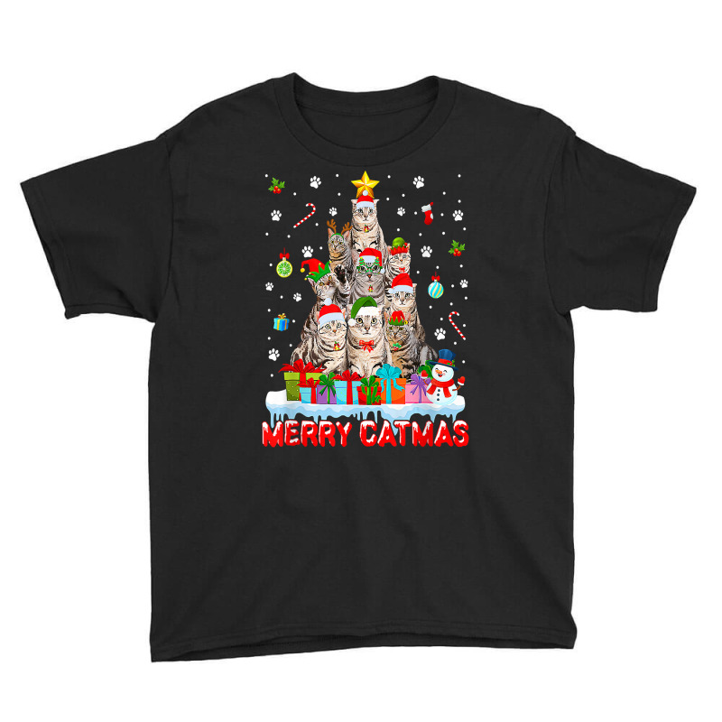 Funny American Shorthair Cat Lovers Cute Holiday Christmas T Shirt Youth Tee by anselmpru9bt | Artistshot