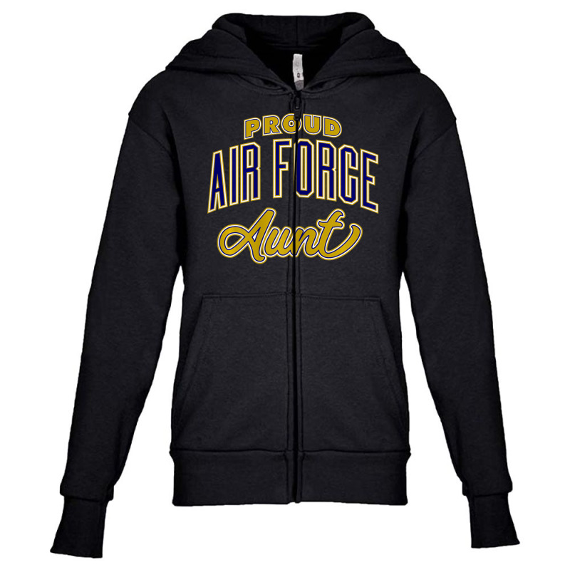 Limited Edition Proud Air Force Aun Youth Zipper Hoodie | Artistshot