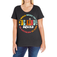 Matching Unity Day Orange Spanish Bilingual Be Kind Squad T Shirt Ladies Curvy T-shirt | Artistshot