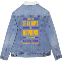 De La Hoya Vs Hopkins Boxing Unisex Sherpa-lined Denim Jacket | Artistshot