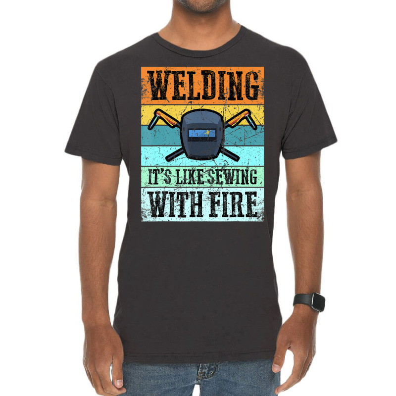 Trending Vintage Welder With Sayings Welding Vintage T-Shirt by femalesbaubles | Artistshot