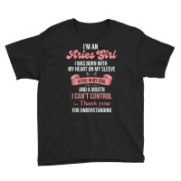 Hot Trend I'm An Aries Girl Aries Youth Tee | Artistshot