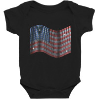 Usa Flag Rhinestones Men Woman Vintage Retro Tee Premium T Shirt Baby Bodysuit | Artistshot