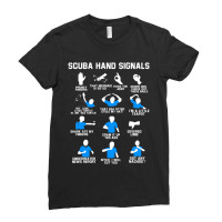 Hot Trend Diver Hand Sign Scuba Hand Signals Ladies Fitted T-shirt | Artistshot