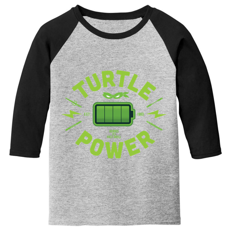 Trending Turtle Power - Ooze Green Youth 3/4 Sleeve by Milne Charlton | Artistshot