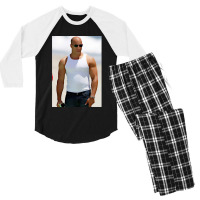 Dominic 4 Men's 3/4 Sleeve Pajama Set | Artistshot