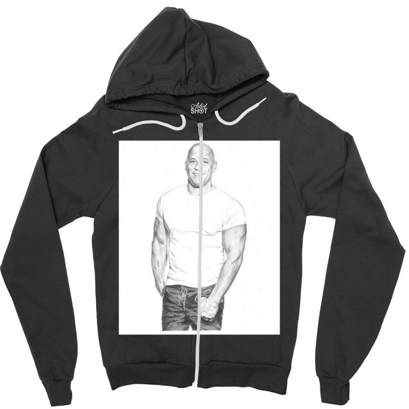 Dominic Pencil Art Zipper Hoodie by KyungSavard | Artistshot