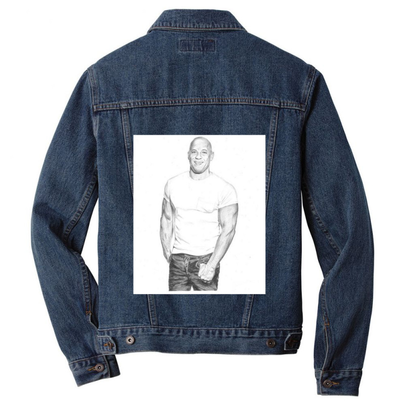 Dominic Pencil Art Men Denim Jacket by KyungSavard | Artistshot