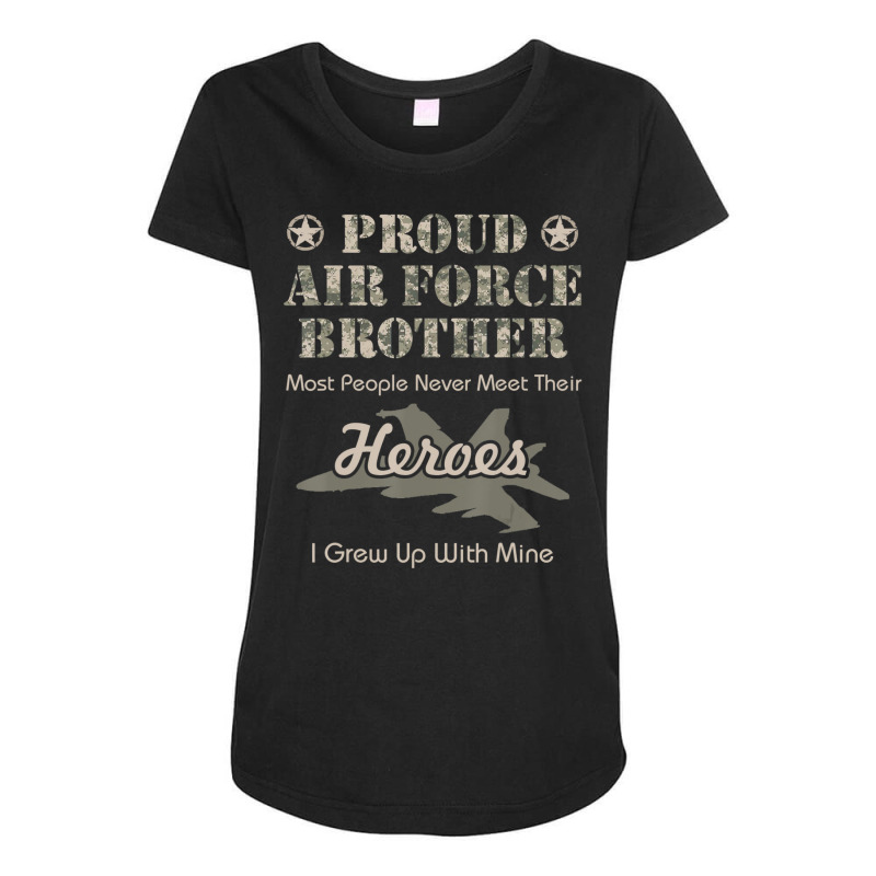 Trending Proud Air Force Brother Maternity Scoop Neck T-shirt by quanghuydinh1 | Artistshot