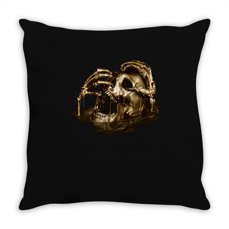 Black Sails Golden Skull Throw Pillow | Artistshot