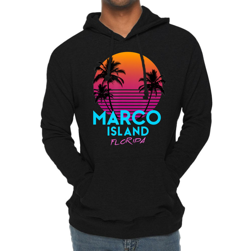 Hot Trend Marco Island Florida Retro 80s Lightweight Hoodie by haodinhvan1 | Artistshot