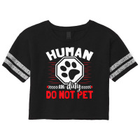 Limited Edition Emotional Support Duty Human Do Not Pet Service Dog Hu Scorecard Crop Tee | Artistshot