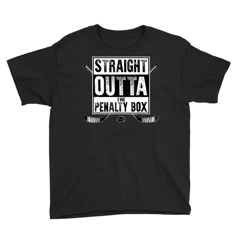 Ice Hockey Player Gift Straight Outta The Penalty Box Youth Tee | Artistshot