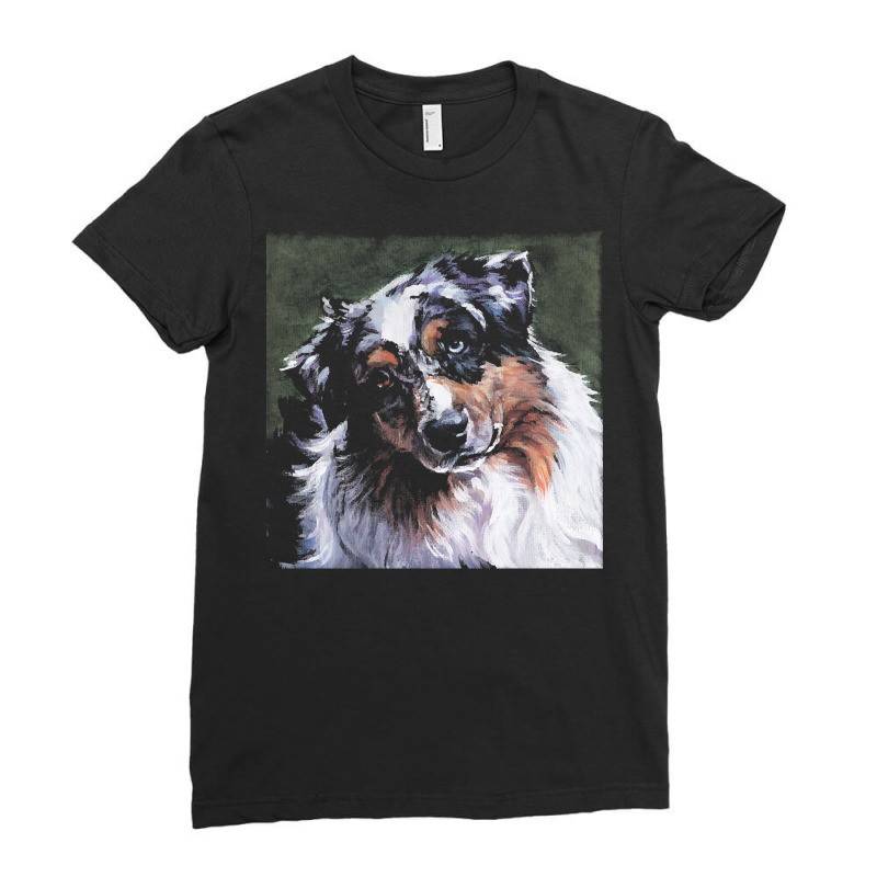 Australian Shepherd T  Shirt Australian Shepherd Ladies Fitted T-Shirt by schillerelroy788 | Artistshot