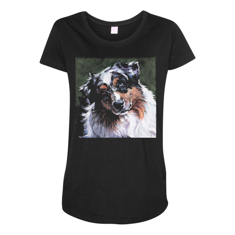 Australian Shepherd T  Shirt Australian Shepherd Maternity Scoop Neck T-shirt by schillerelroy788 | Artistshot