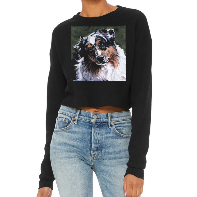 Australian Shepherd T  Shirt Australian Shepherd Cropped Sweater by schillerelroy788 | Artistshot