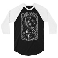 Limited Edition Edgar Allen Poe The Raven Nevermore 3/4 Sleeve Shirt | Artistshot