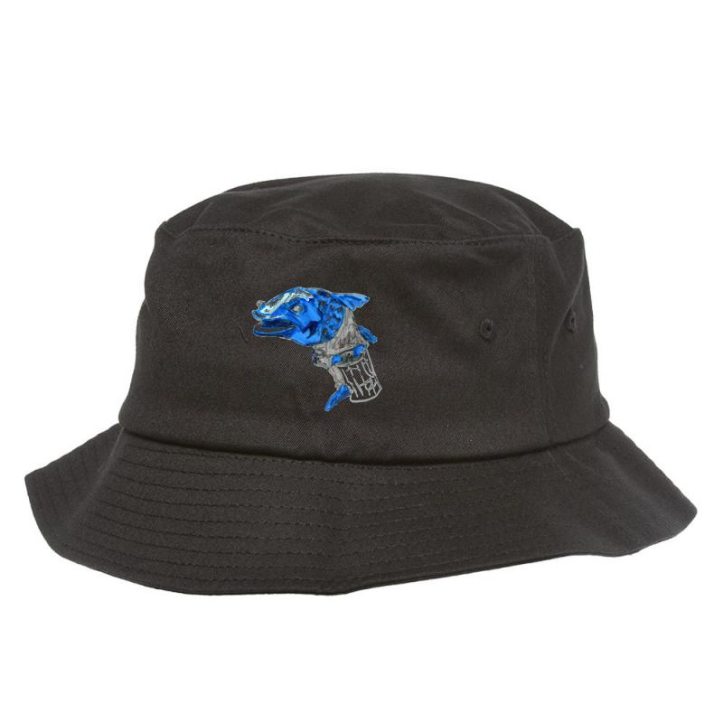 Limited Edition Trout Garbage Man Bucket Hat by Ledford Leslie | Artistshot