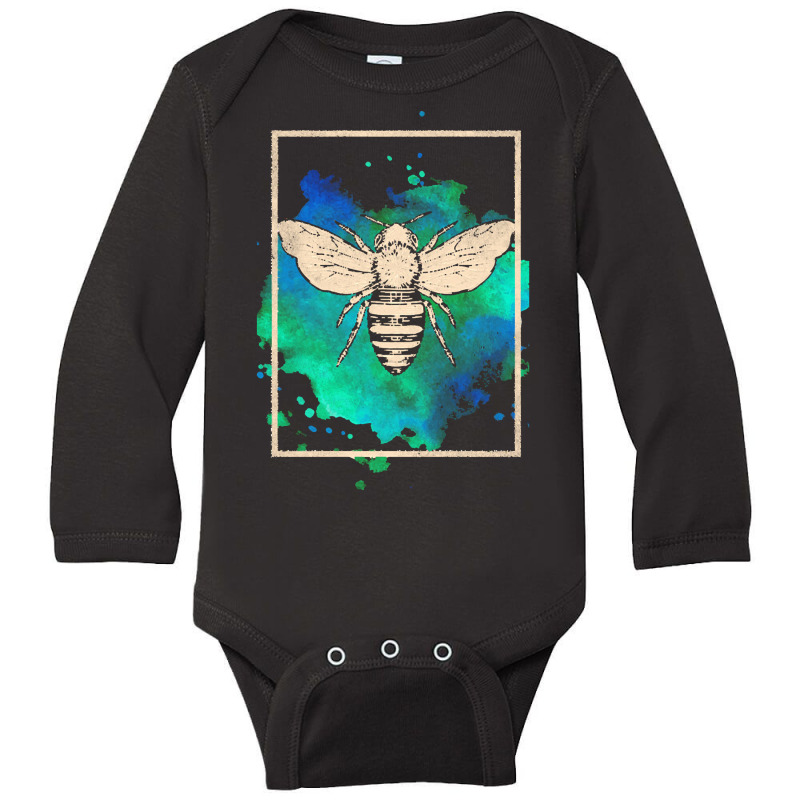 Bee T  Shirt Bee Beekeeper Honey Insect T  Shirt Long Sleeve Baby Bodysuit | Artistshot