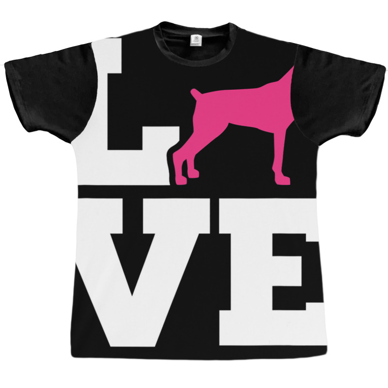 Doberman Love Graphic T-shirt | Artistshot