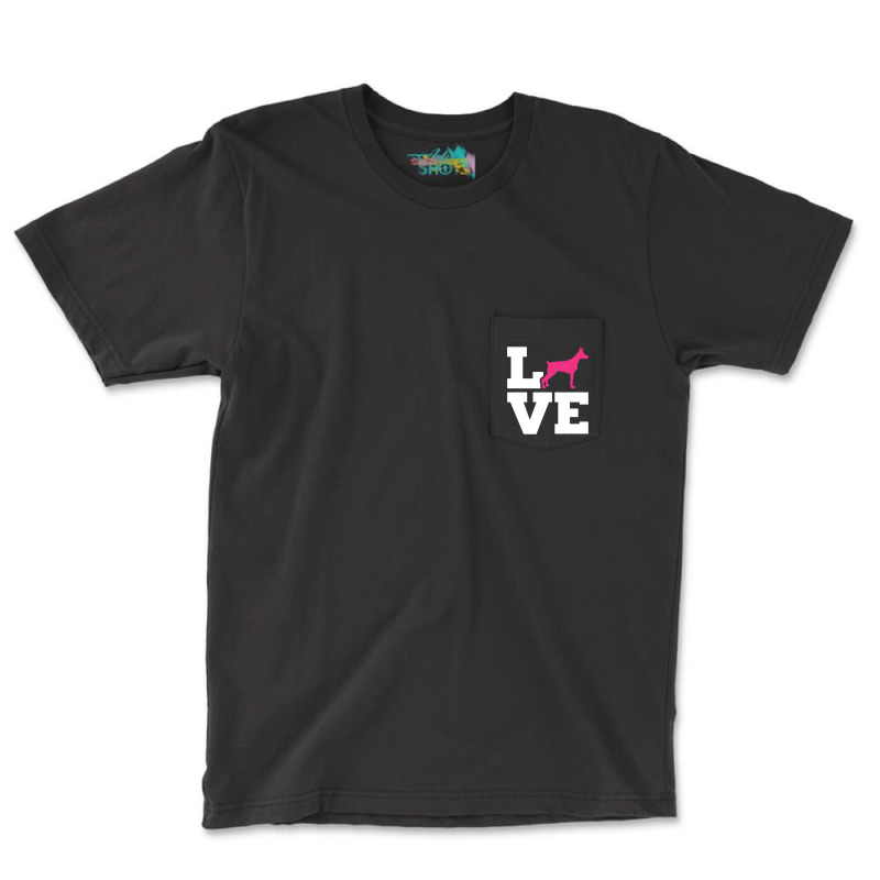 Doberman Love Pocket T-shirt | Artistshot