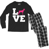 Doberman Love Men's Long Sleeve Pajama Set | Artistshot