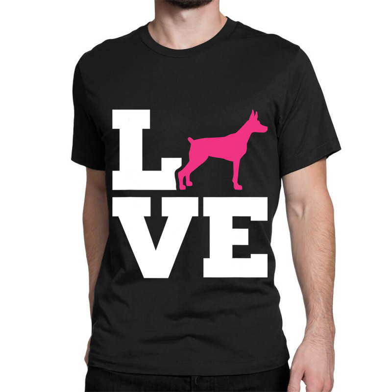 Doberman Love Classic T-shirt | Artistshot