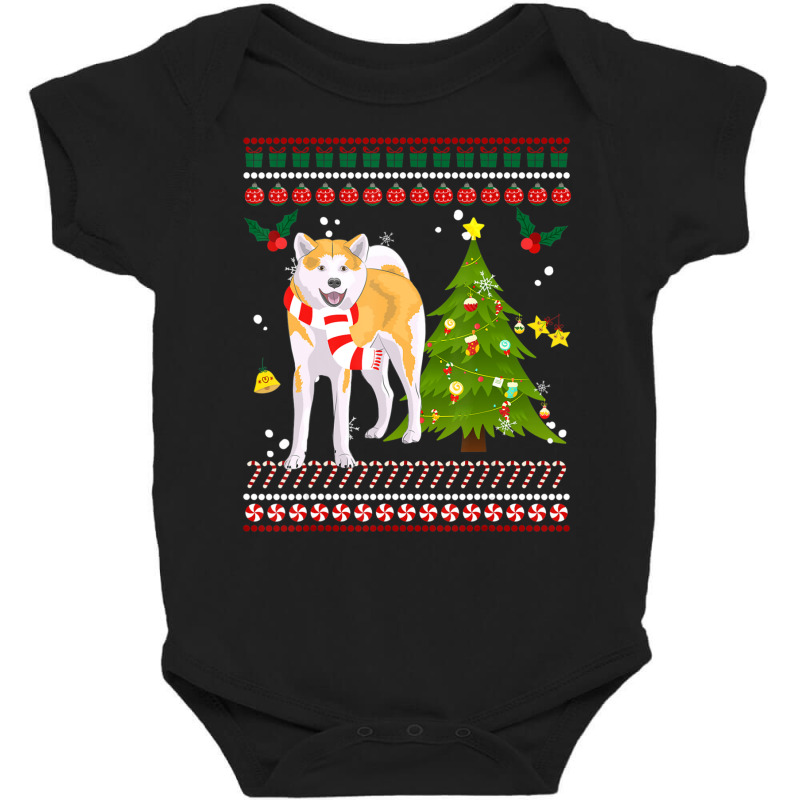 Limited Edition Akita Inu Reindeer Christmas 2020 Tree Xmas For Akita Baby Bodysuit by hongquangd | Artistshot